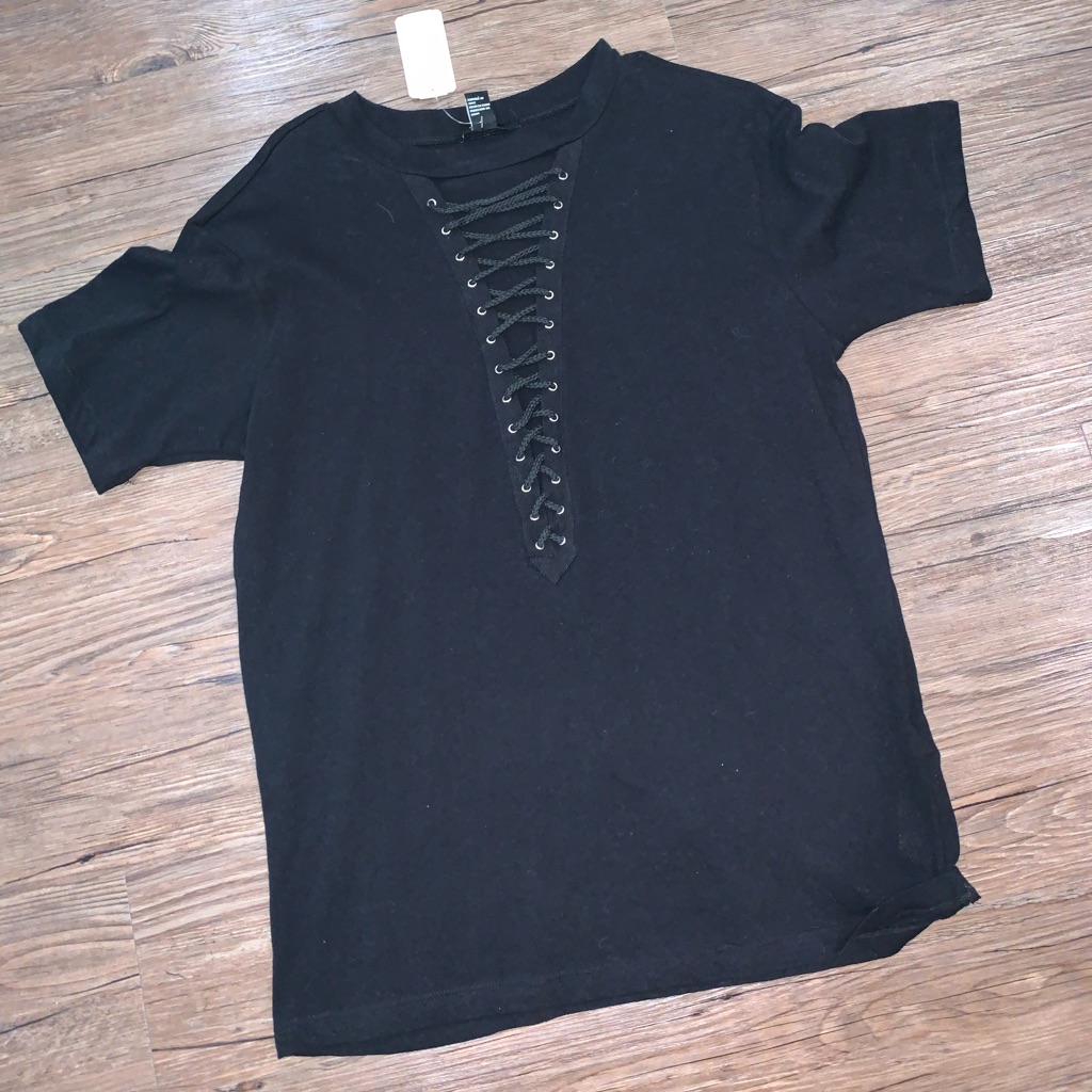 Brand New Lace Up Front